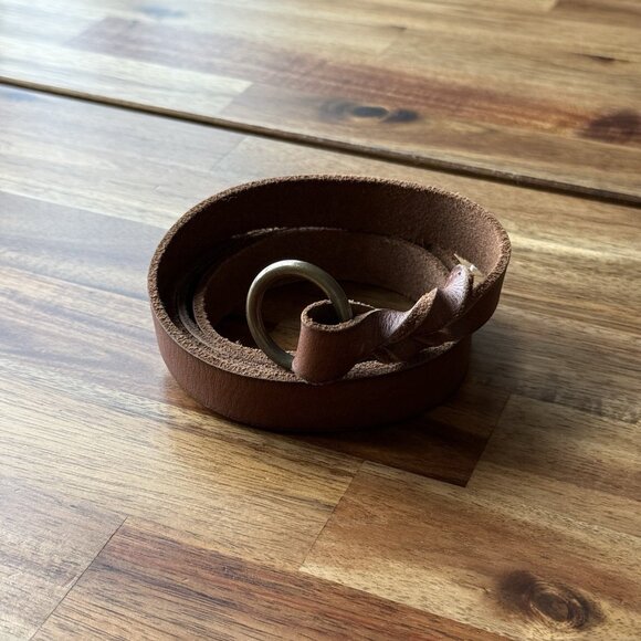 Women’s Leather Belt Tan Size XL (SEE MEASUREMENTS) Boho Western Cowgirl Casual main image 8